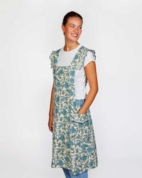 ANUSHKA Flax Linen Blockprint Apron