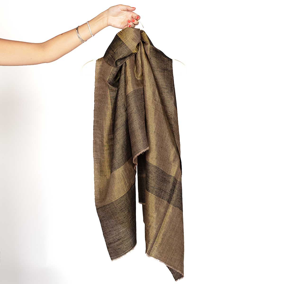 CARO Reversible Fine Cashmere Pashmina Shawl