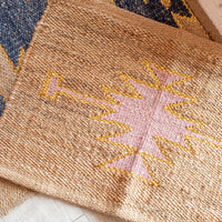 Tantra Blush Gold Handmade Jute Doormat