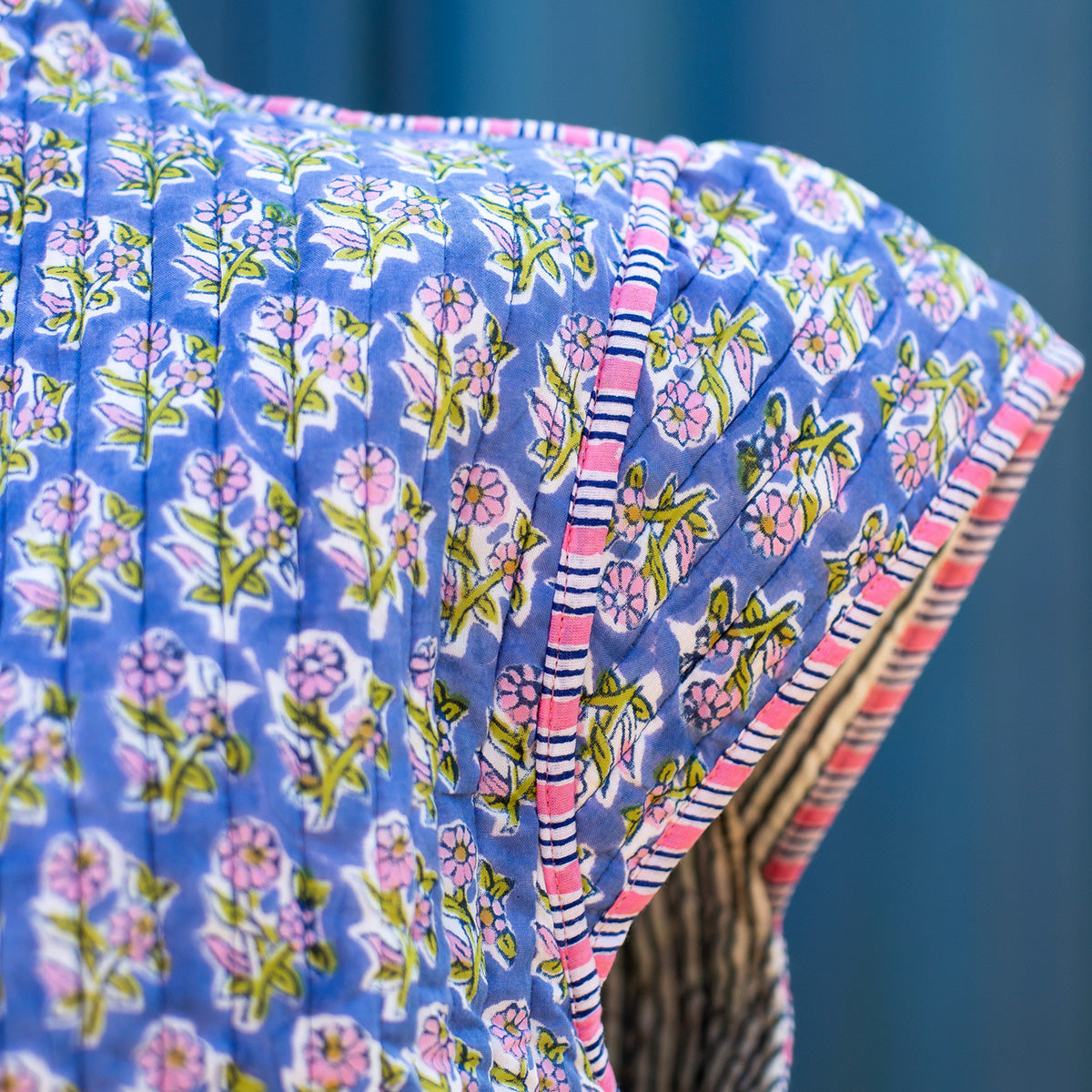 ANYA Quilted Blockprint Gilet