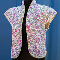 blockprint jackets, quilted jackets, quilted gilets, block print gilets, block print waistcoats, cotton waistcoats