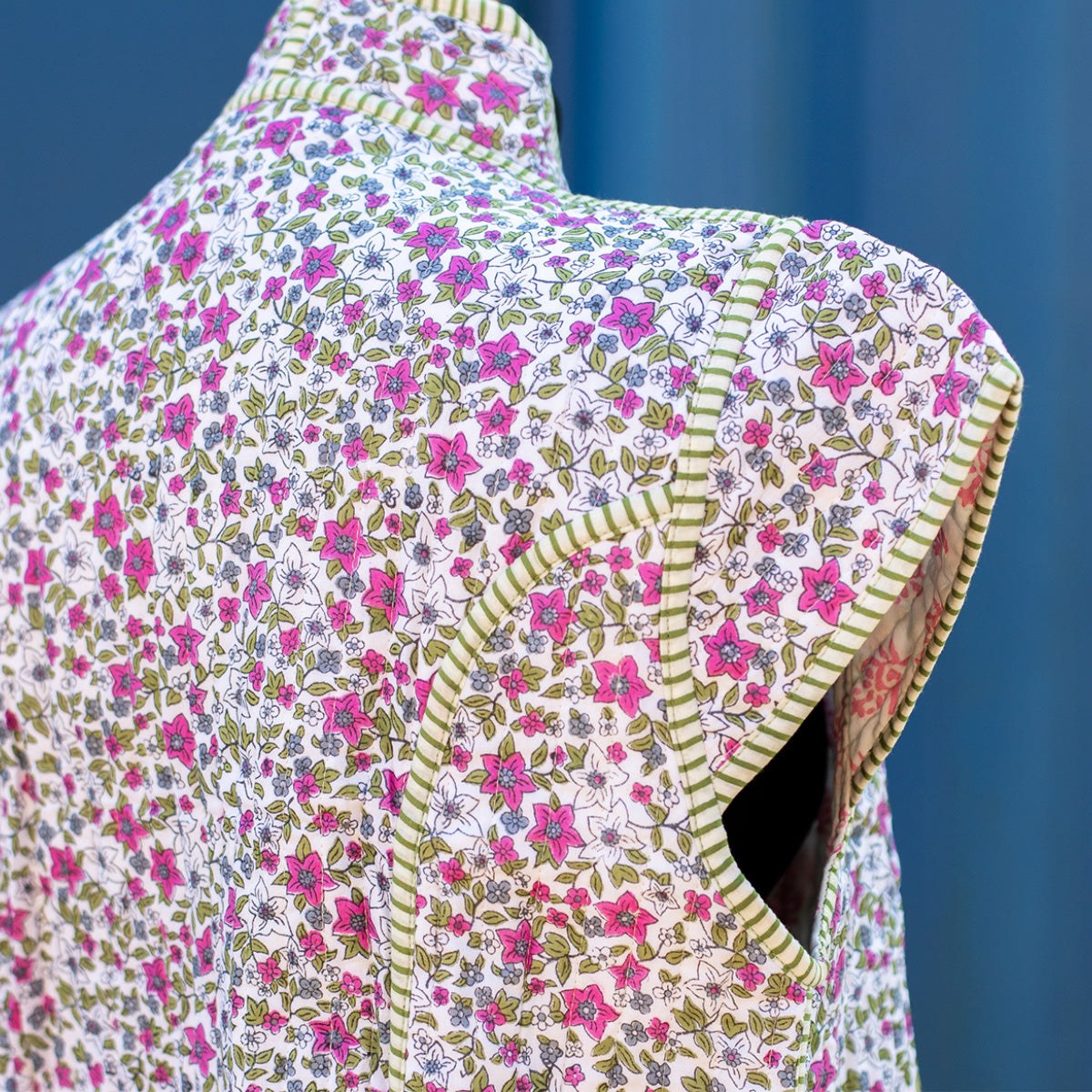 MEADOW Quilted Blockprint Gilet