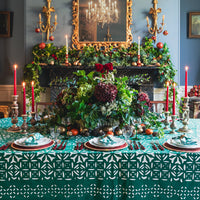 festive table linens, Christmas table linens, Christmas Tablecloths, Embroidered table linens, Embroidered Table Cloths, Embroidered Tablecloths, Faro tablecloths