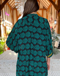 PUSHKAR Silk Shirt Dress