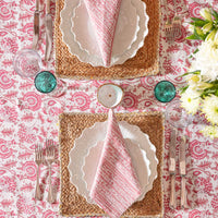 block print tablecloth, SUZANI Blockprint Tablecloth, Block Printed Linen, faro tablecloths,  cotton block printed tablecloths, blockprint tablecloths, Indian blockprint tablecloths, block print tablecloths uk,