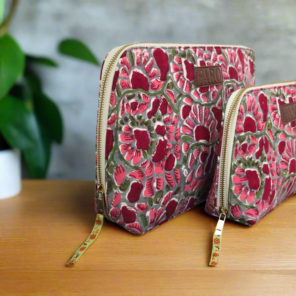 ELIZA Blockprint Wash Bag