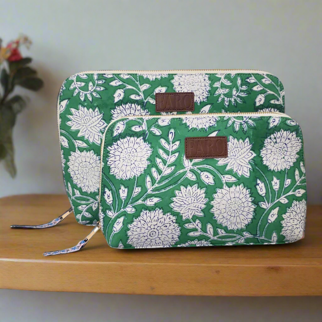 ZINAT Blockprint Wash Bag