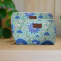 SAMIRA Blockprint Wash Bag
