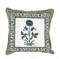 quilted cushions, square cushions, block print cushions, summer cushions, cotton cushions