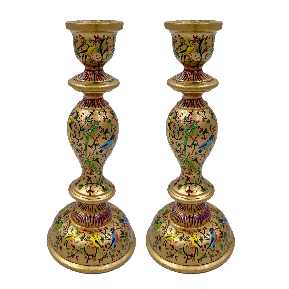 AURUM BIRDS Candle Holder (Pair)