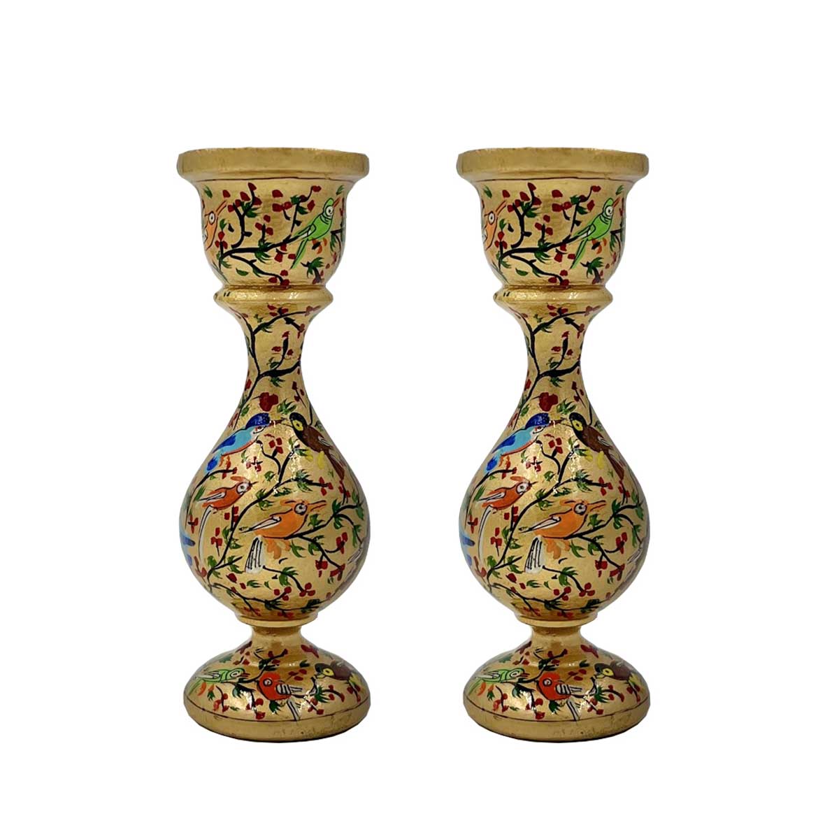 AURUM BIRDS Candle Holder (Pair)