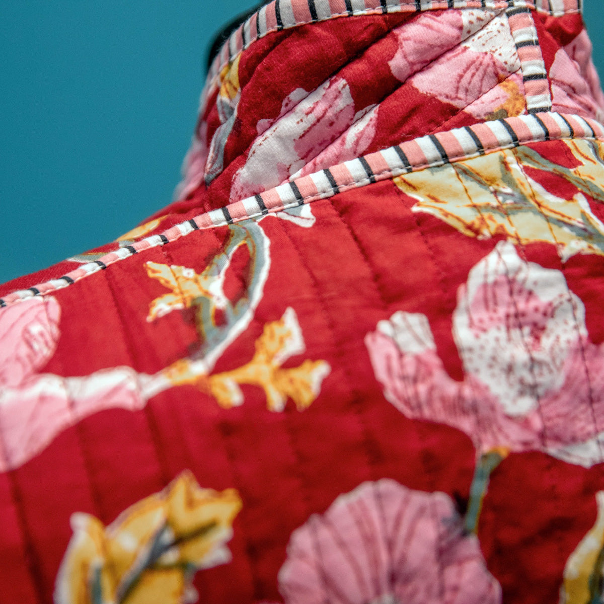 AERIN Quilted Blockprint Gilet