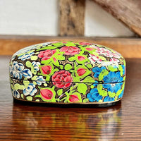 Papier-mache, Lacquerware, Trinket boxes,  Hand-painted designs, Kashmir papier-mache box, handcrafted box, Decorative storage, Kashmiri motifs, lacquer boxes,