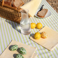 CITRUS STRIPE Blockprint Tablecloth
