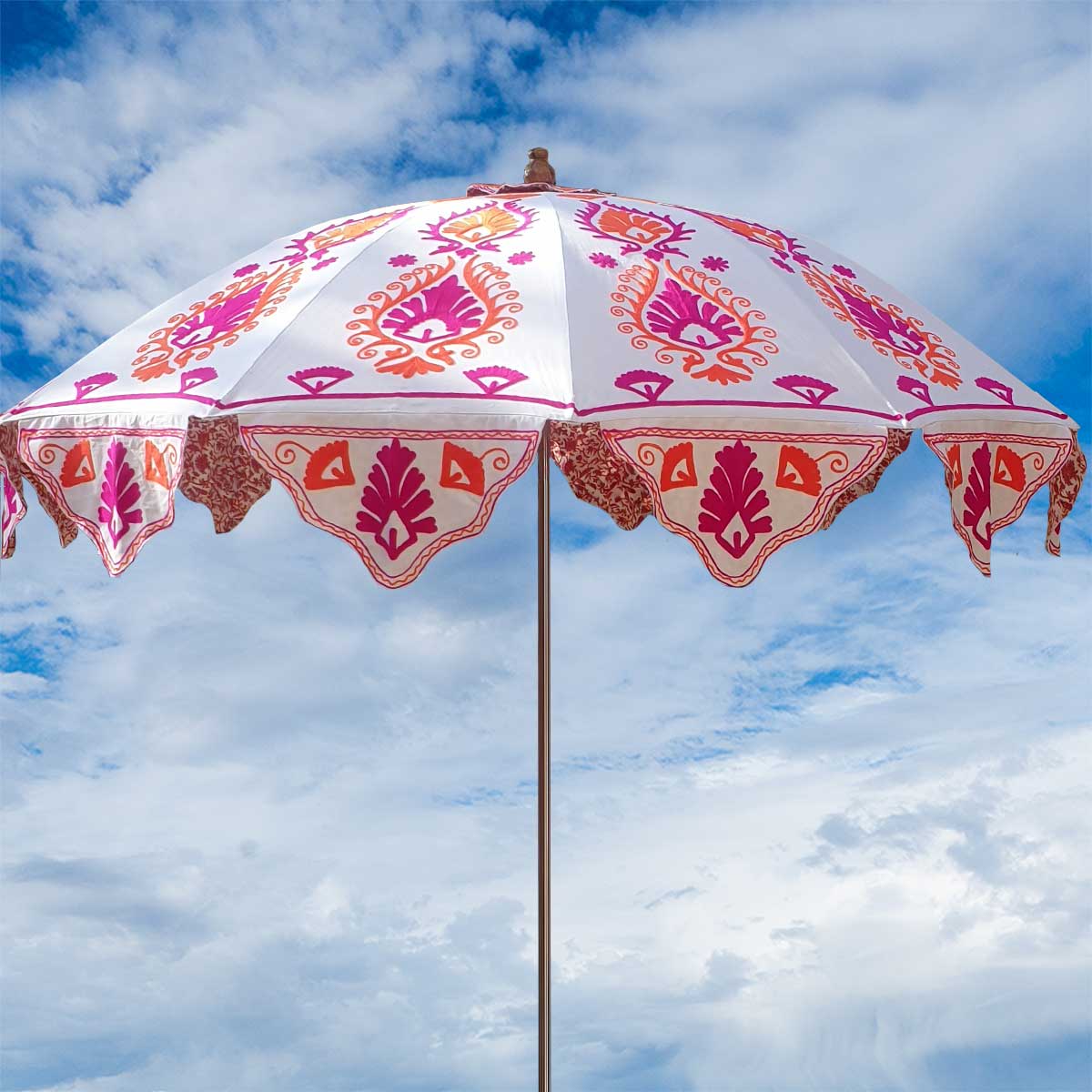 RANI SUZANI Embroidered Garden Parasol