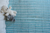 TURQUOISE Little Ele Kantha Quilt