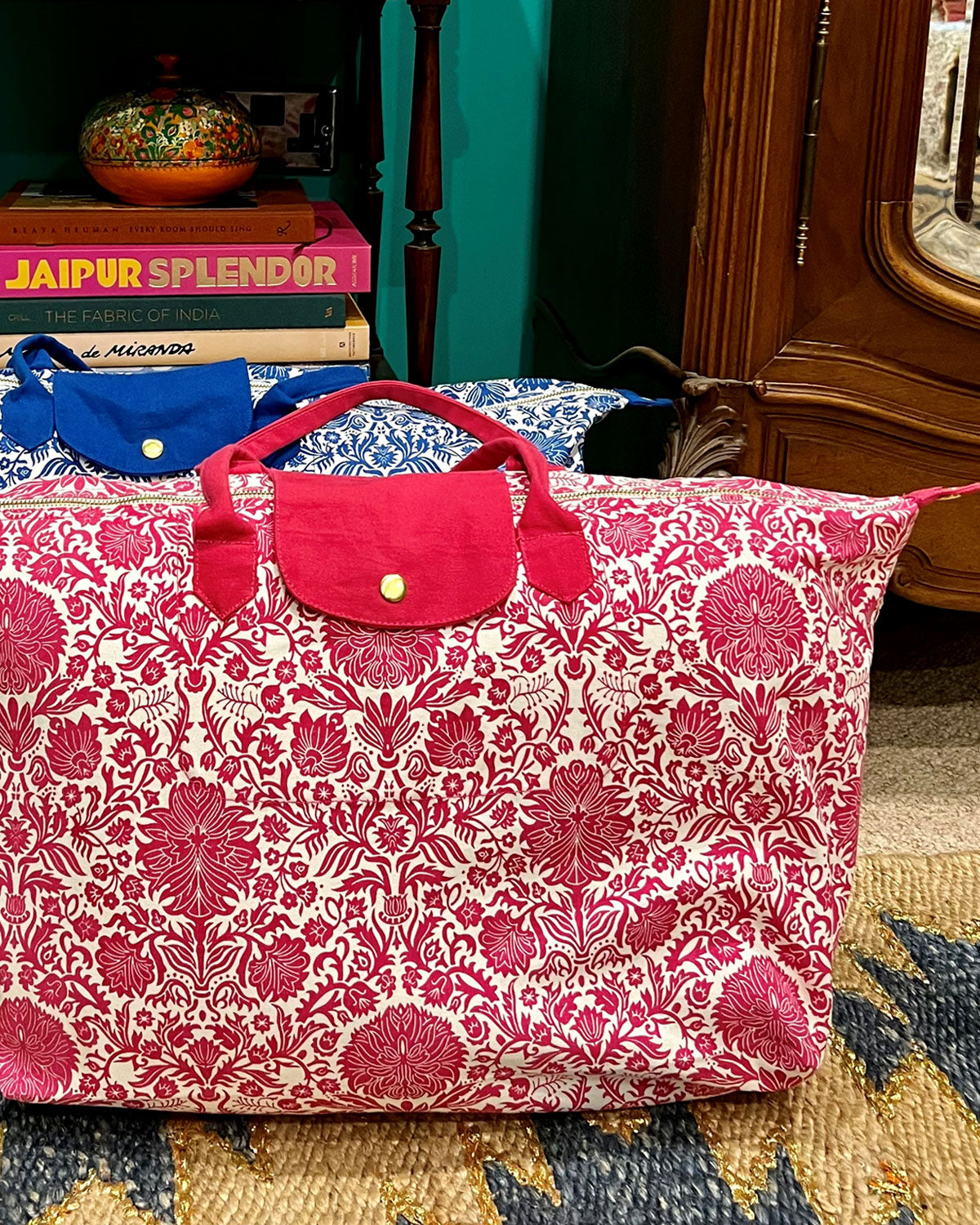 HOT PINK Canvas Weekend Bag