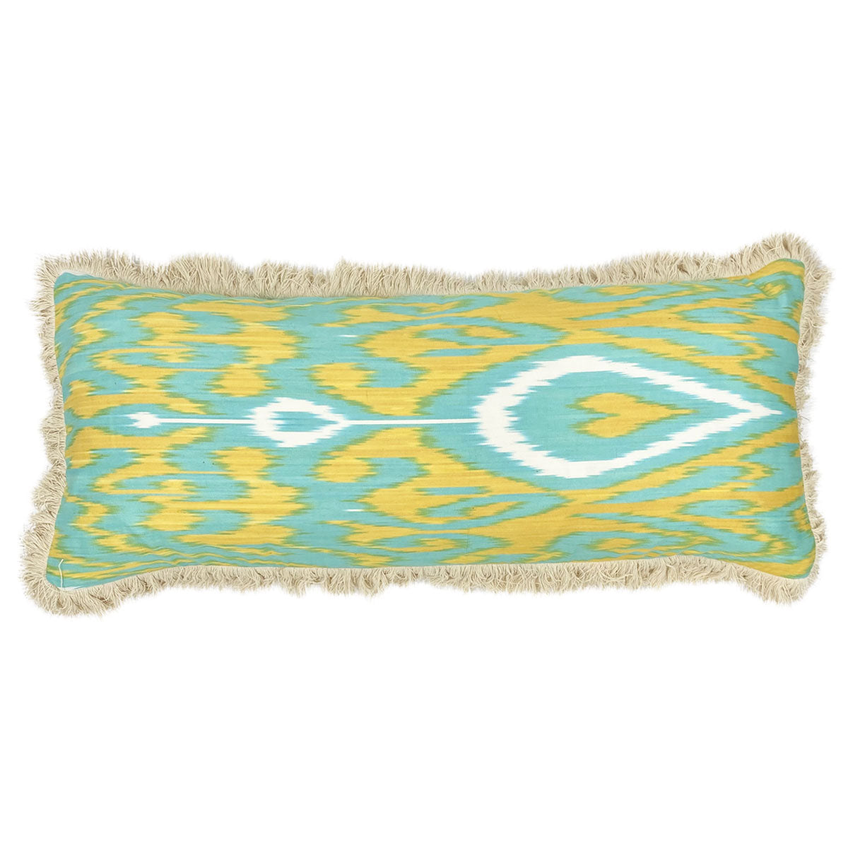 PERO Fringed Ikat Cushion