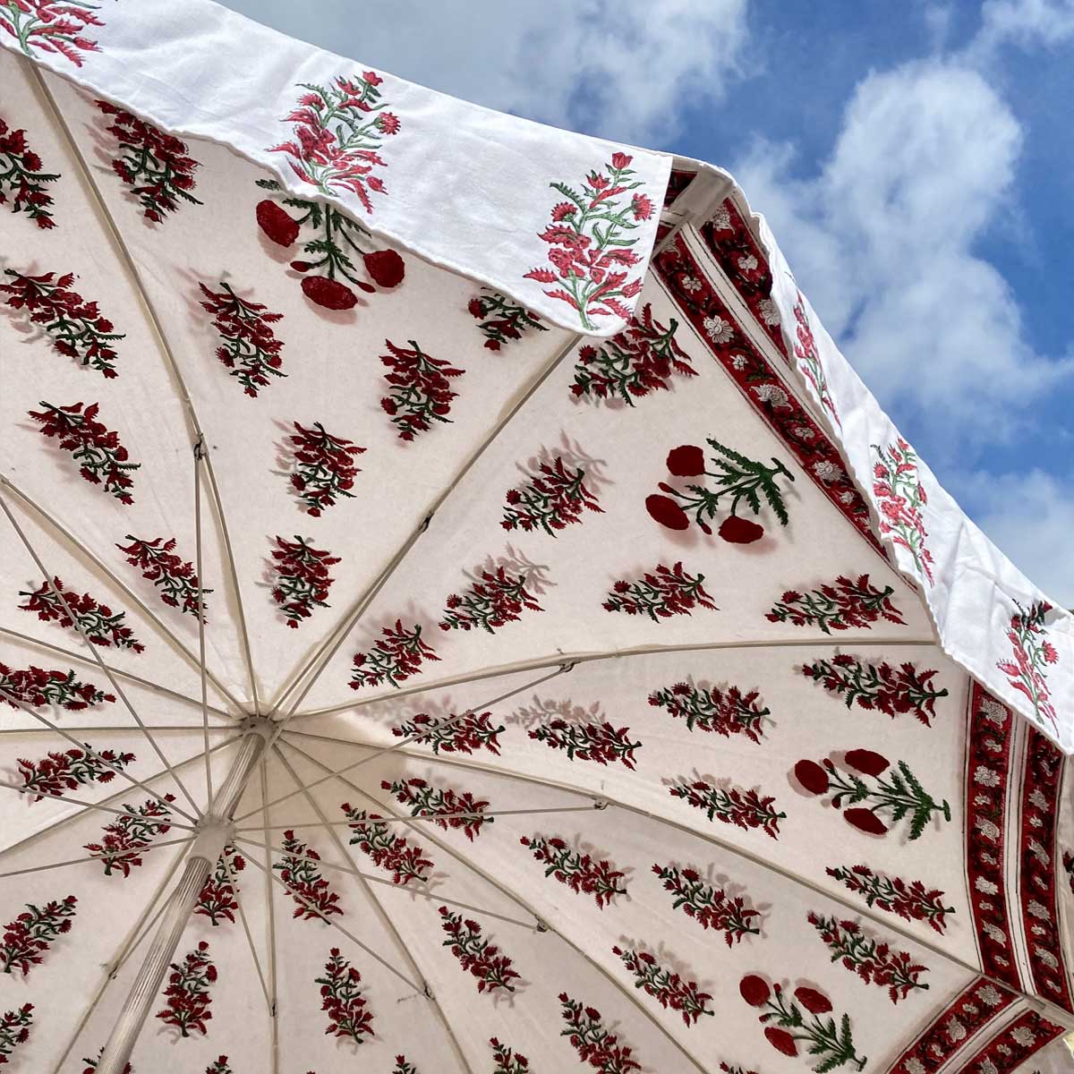 POPPY Blockprint Garden Parasol