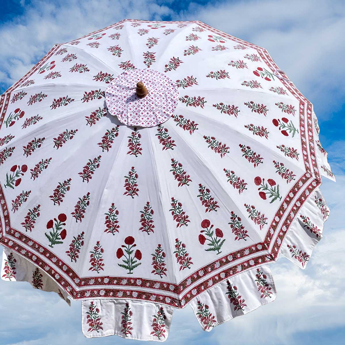 POPPY Blockprint Garden Parasol