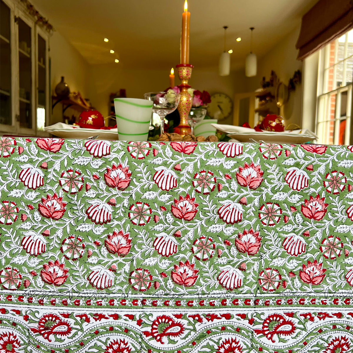 SAIRA Blockprint Tablecloth