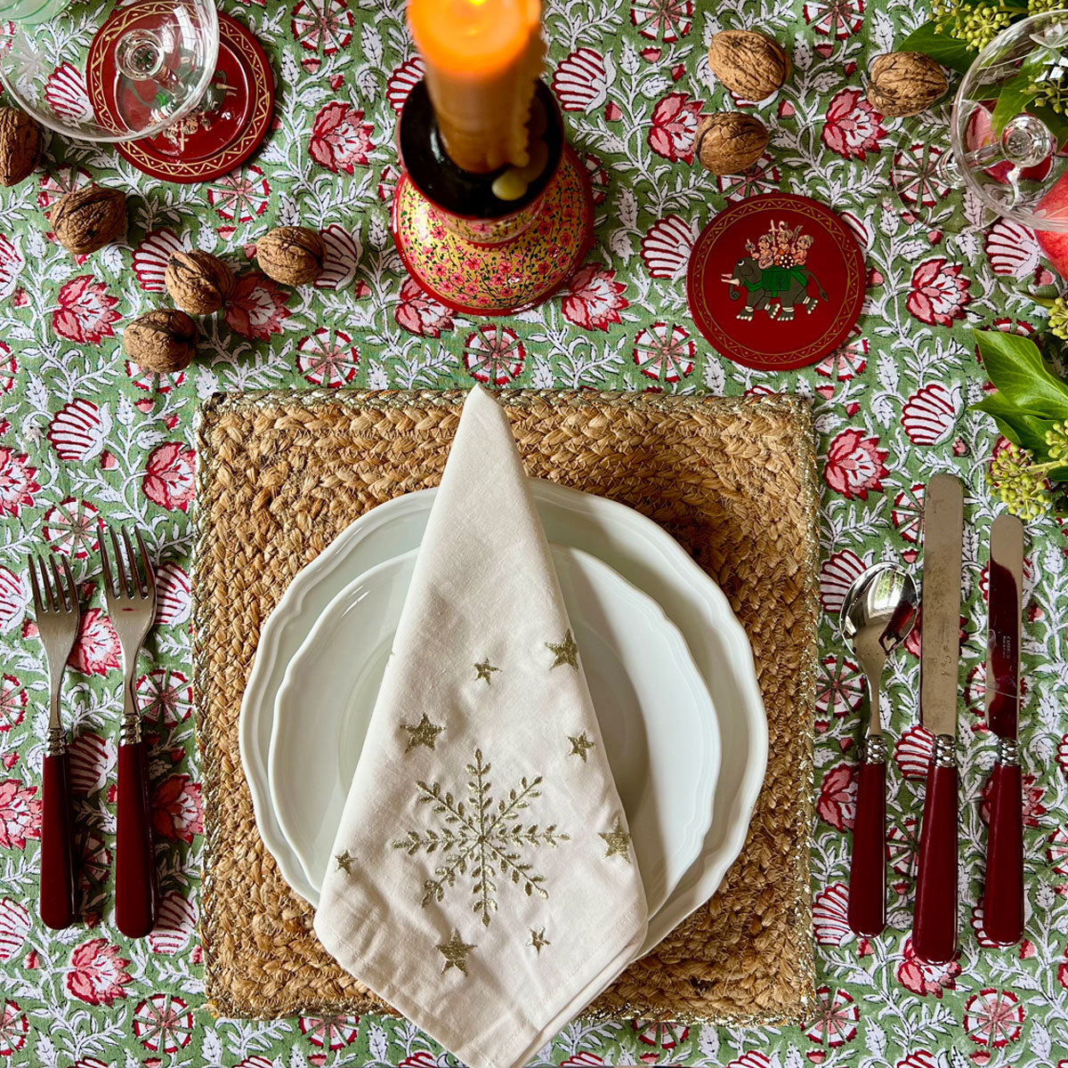 SAIRA Blockprint Tablecloth