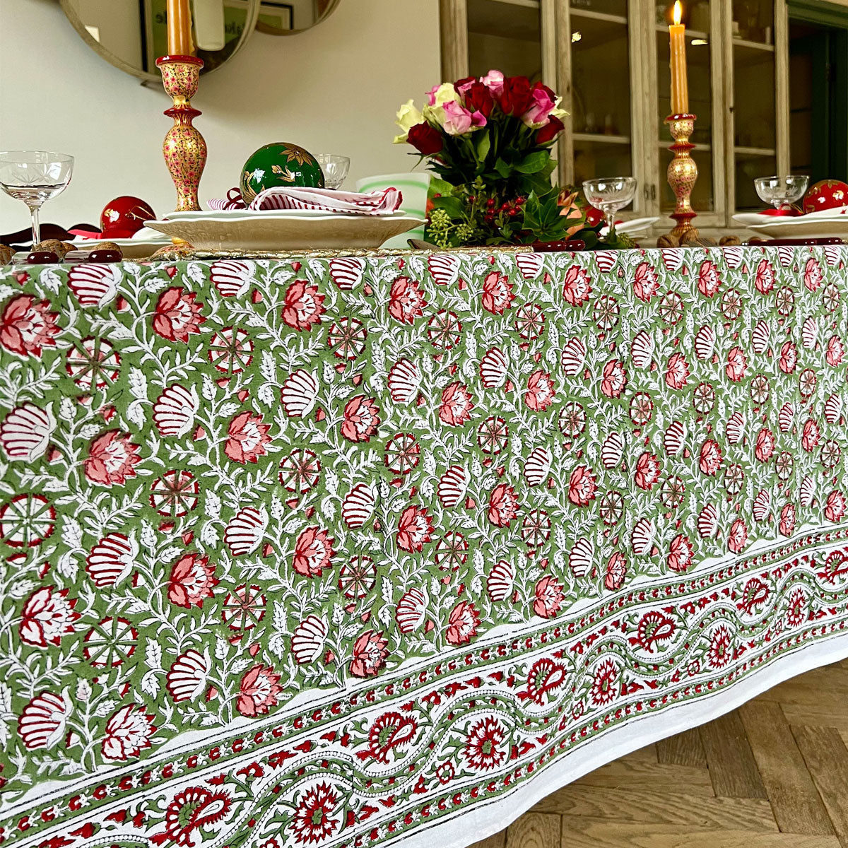 SAIRA Blockprint Tablecloth