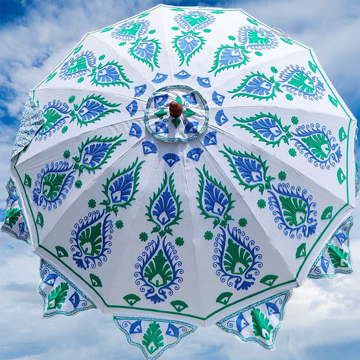 NUR SUZANI Embroidered Garden Parasol – FARO