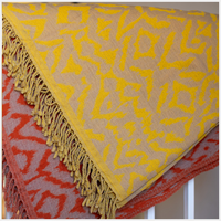 OCHRE Ikat Wool Throw