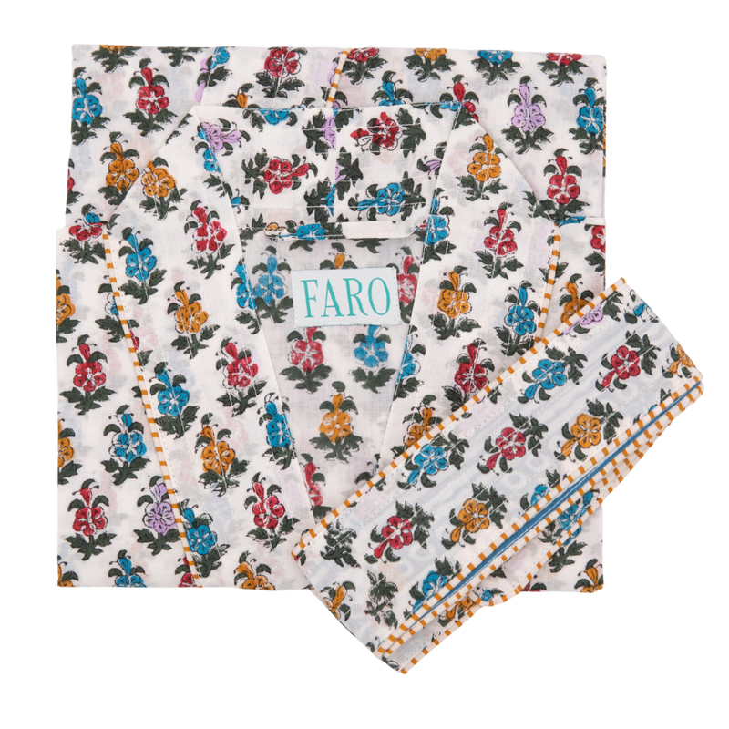 BUTA Short Blockprint Dressing Gown