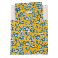 CORA Short Blockprint Dressing Gown