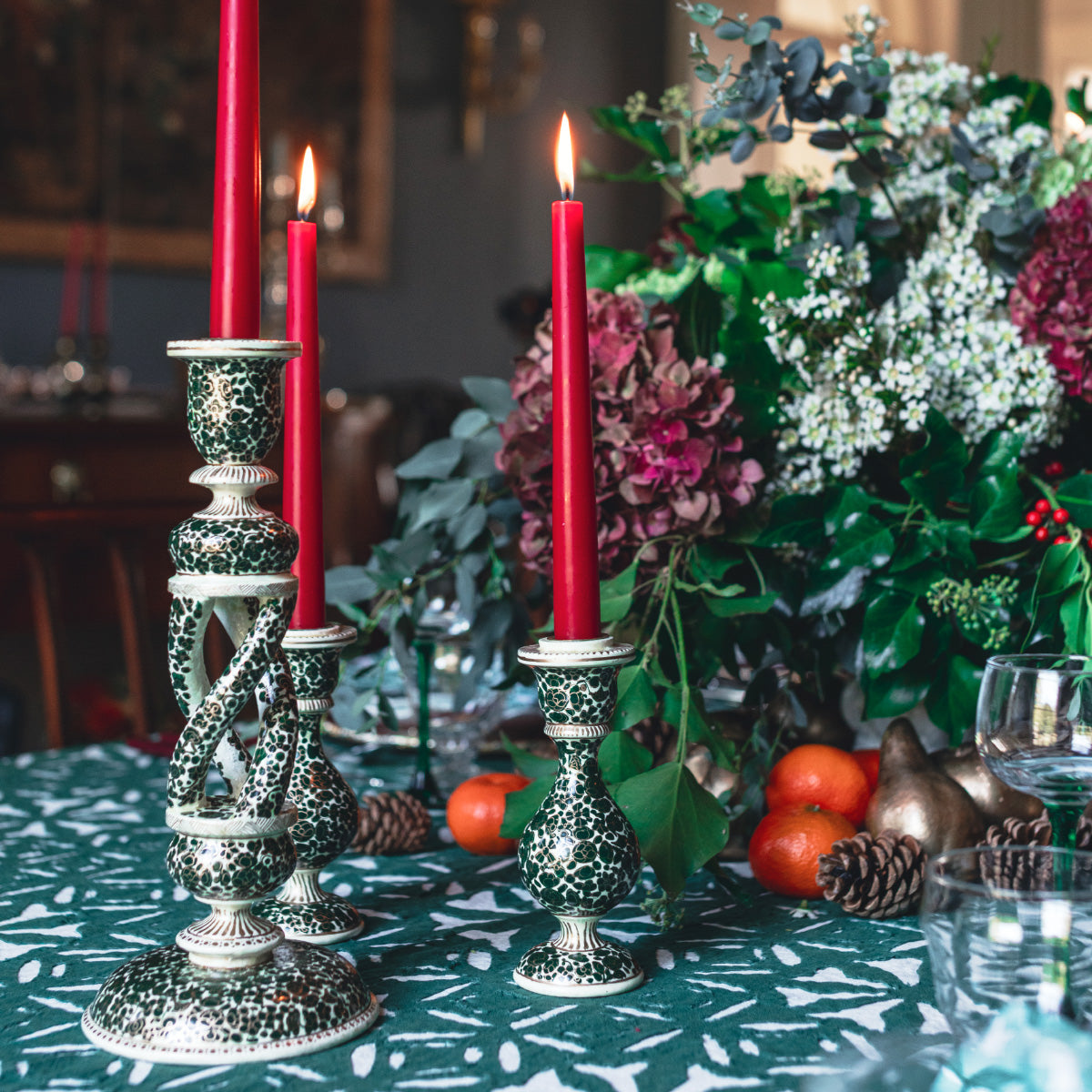 MEHR Forest & Gold Candle Holder