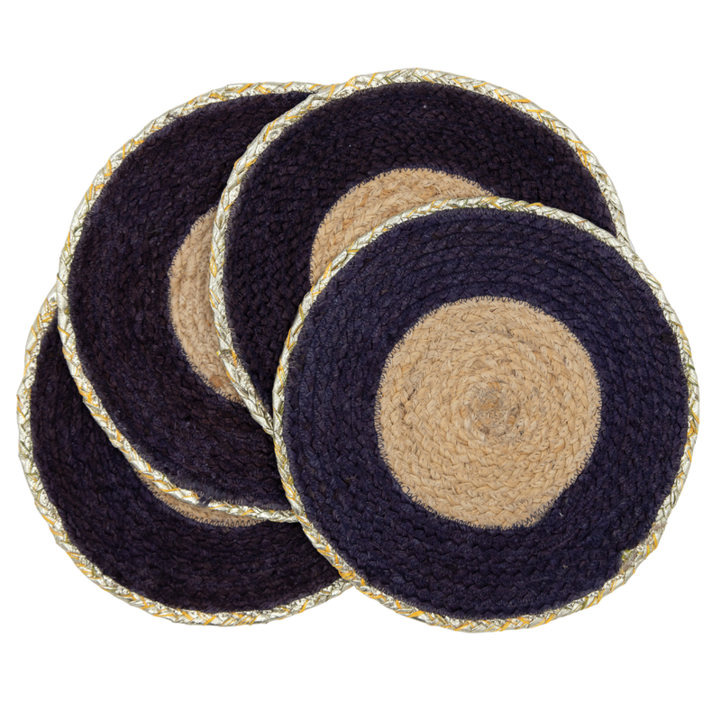 DENIM Natural Jute Placemats SET OF 4