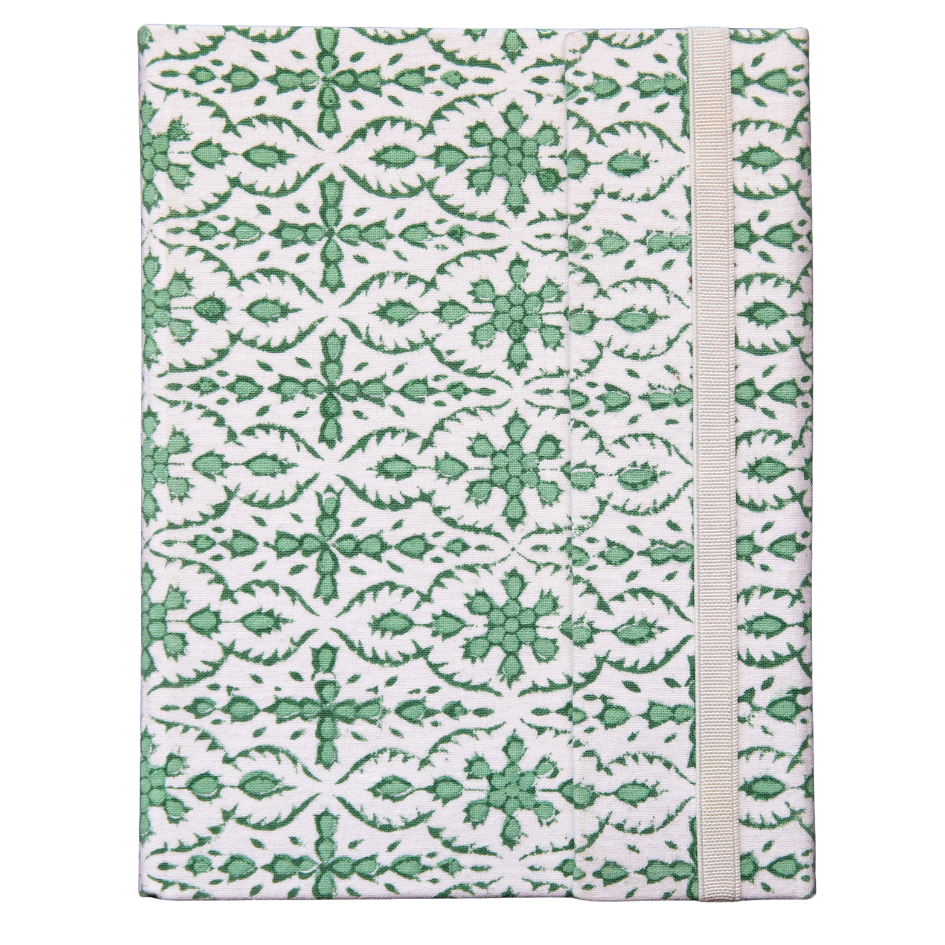AFROZE Green Blockprint Notebook