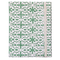 AFROZE Green Blockprint Notebook