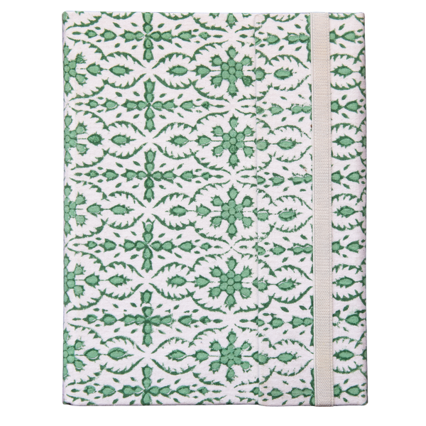 AFROZE Green Blockprint Notebook