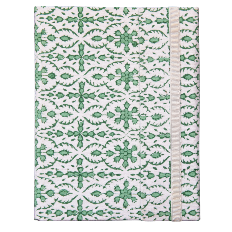 AFROZE Green Blockprint Notebook