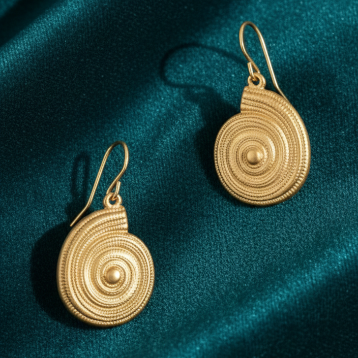 RITU Gold Swirl Earrings