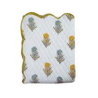 PRE-ORDER MANALI Padded Scallop Bedspread