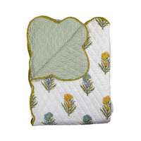 PRE-ORDER MANALI Padded Scallop Bedspread