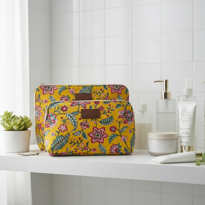 Travel Wash Bags, Toiletry Bags for men, women, Travel Pouches, Block print Wash Bags,  Luxe wash bags, Eco-friendly toiletry bags, Handmade travel pouch, best wash bags for travel, toiletry bag git set, Stylish travel pouches, zipper wash bags