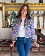 ANYA Patchwork Short Quilted Cotton Jacket
