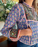 ANYA Patchwork Short Quilted Cotton Jacket