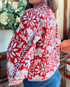 CARA Patchwork Short Quilted Cotton Jacket