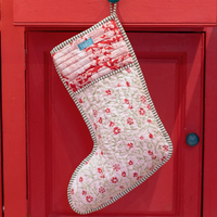 JIYA Festive Quilted Blockprint Stockings