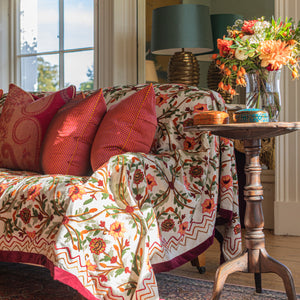 TANTRA Silk Brocade Square Cushion