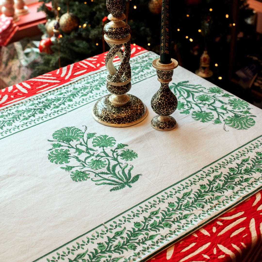 JEHAN Blockprint Table Runner