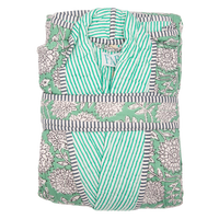 ZINAT MINT Quilted Long Dressing Gown