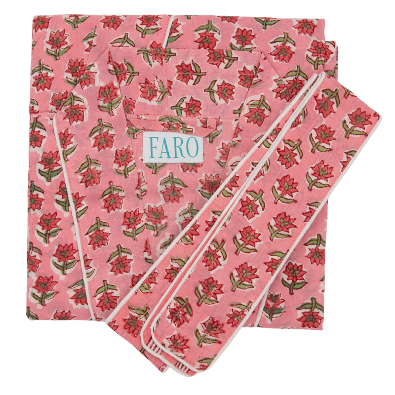 SMITA Short Blockprint Dressing Gown