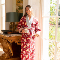 RUKMINI Quilted Long Dressing Gown